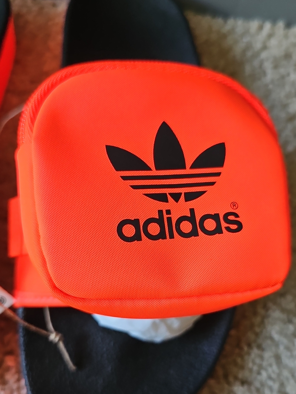 New Adidas Orange Flip Flops with Removal Pouch. - Picture 3 of 7
